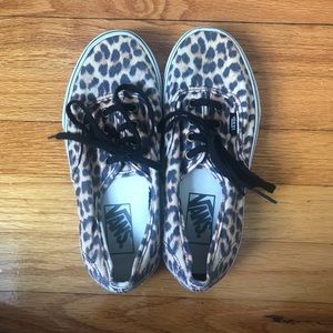 Leopard Print Vans Authentic Sneaker Size 7
